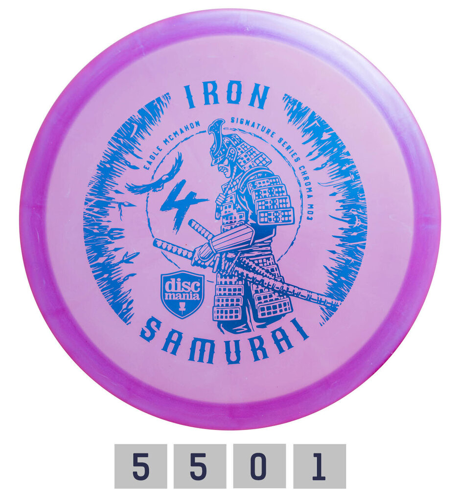 Diskgolfi ketas Discmania Midrange Driver C-LINE MD3 Iron Samurai 4, 5/5/0/1, roosa hind ja info | Discgolf | hansapost.ee