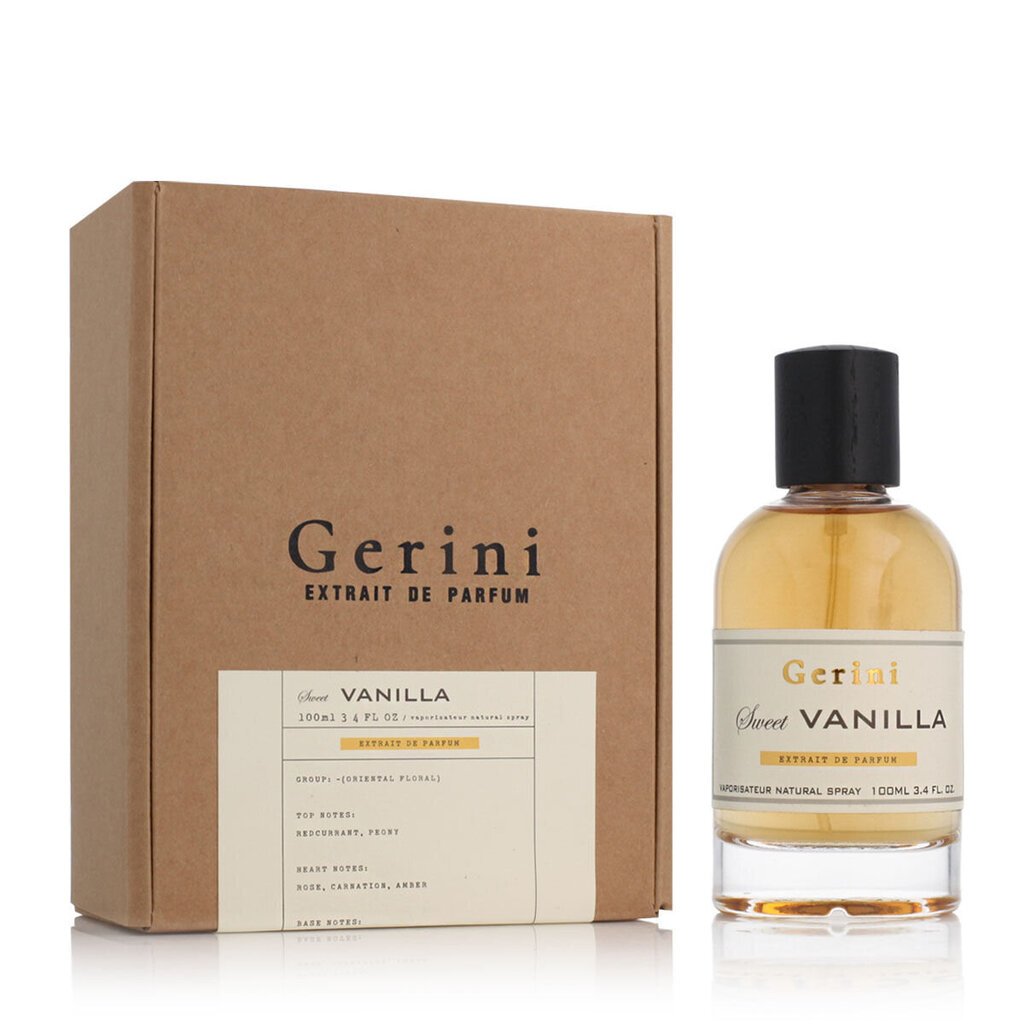 Universaalne parfümeeria naiste & meeste Gerini Sweet Vanilla (100 ml) hind ja info | Parfüümid naistele | hansapost.ee