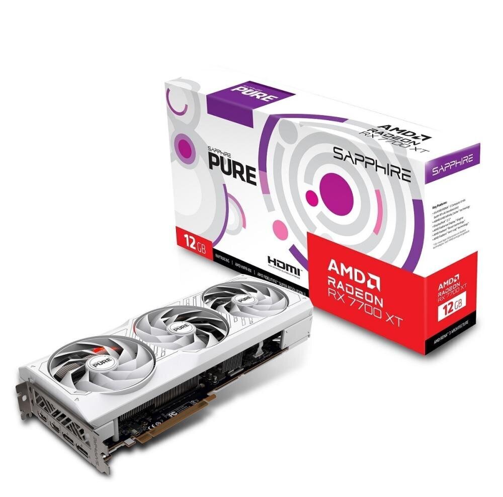 Sapphire Pure AMD Radeon RX 7700 XT (11335-03-20G) цена и информация | Videokaardid | hansapost.ee