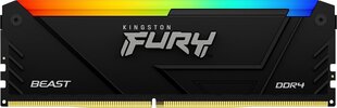 Kingston Fury Beast RGB (KF432C16BB2A/8) цена и информация | Объём памяти (RAM) | hansapost.ee