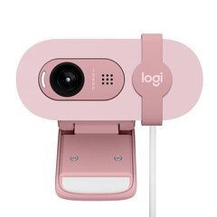 Logitech Brio 100, FHD, rose - Webcam цена и информация | Интернетные-камеры | hansapost.ee