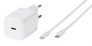 Зарядное устройство VIVANCO USB Type C / Lightning для Apple, 20Вт цена и информация | Зарядные устройства для телефонов | hansapost.ee