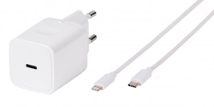 Laadija Vivanco USB Type C / Lightning for Apple, 20W цена и информация | Laadijad mobiiltelefonidele | hansapost.ee