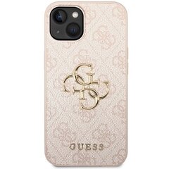 Guess GUHCP15M4GMGPI iPhone 15 Plus 6.7" różowy|pink hardcase 4G Big Metal Logo цена и информация | Чехлы для телефонов | hansapost.ee