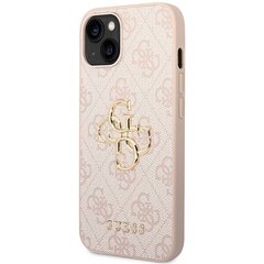 Guess GUHCP15M4GMGPI iPhone 15 Plus 6.7" różowy|pink hardcase 4G Big Metal Logo цена и информация | Чехлы для телефонов | hansapost.ee