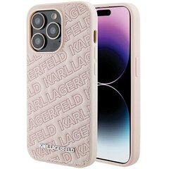 Karl Lagerfeld KLHCP15XSKSBMCP iPhone 15 Pro Max 6.7" różowy|pink hardcase Silicone Karl Script цена и информация | Чехлы для телефонов | hansapost.ee