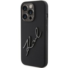 Karl Lagerfeld KLHCP15XSMHCNPK iPhone 15 Pro Max 6.7" czarny|black Silicone Choupette Metal Pin цена и информация | Чехлы для телефонов | hansapost.ee