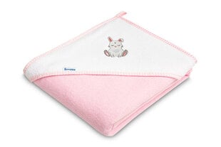 Froteerätik Sensillo Rabbit Pink, 100x100 cm hind ja info | Laste vannitooted | hansapost.ee