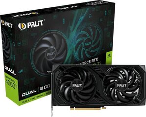 Palit GeForce RTX 4060 Ti Dual (NE6406T019P1-1060D) цена и информация | Видеокарты | hansapost.ee