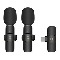 Wireless microphone Puluz PU3151B Lavalier Type C цена и информация | Микрофоны | hansapost.ee
