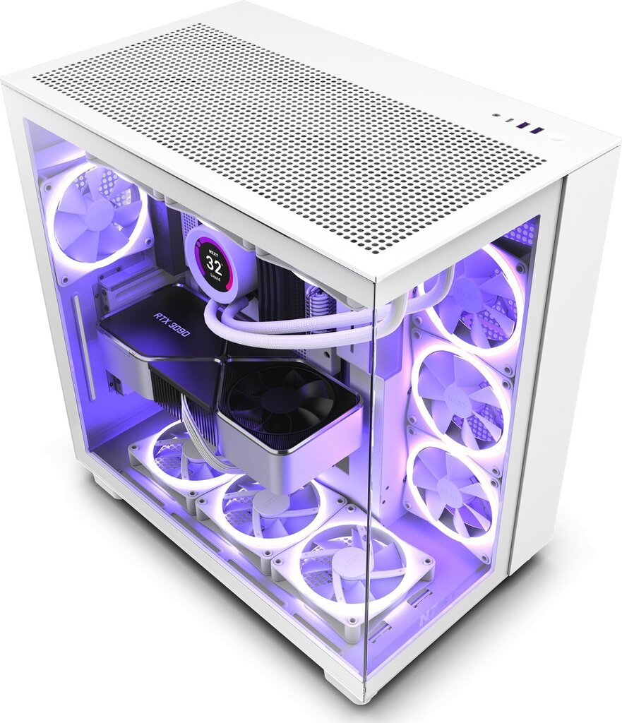 Nzxt H9 Flow CM-H91FW-01 цена и информация | Arvutikorpused | hansapost.ee