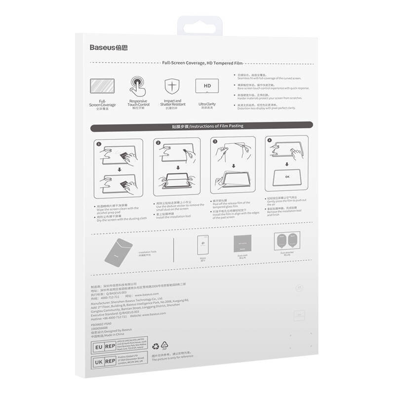 Baseus Crystal ekraanikaitse SGJC120402 hind ja info | Tahvelarvuti lisatarvikud | hansapost.ee