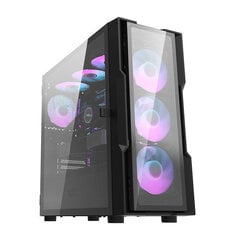 Darkflash DK431 computer case  + 4 fans (white) цена и информация | Корпуса | hansapost.ee