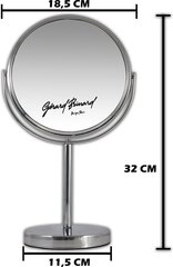 Двустороннее зеркало для макияжа из металла Gerard Brinard, 8х19х33 см цена и информация | Косметички, косметические зеркала | hansapost.ee