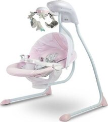 Elektrooniline kiik Caretero Rafi, Pink hind ja info | Beebi lamamistoolid | hansapost.ee