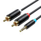 Vention 3.5mm/2xRCA, 10 m цена и информация | Juhtmed ja kaablid | hansapost.ee