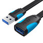 Vention Flat USB 3.0, 1m цена и информация | Juhtmed ja kaablid | hansapost.ee