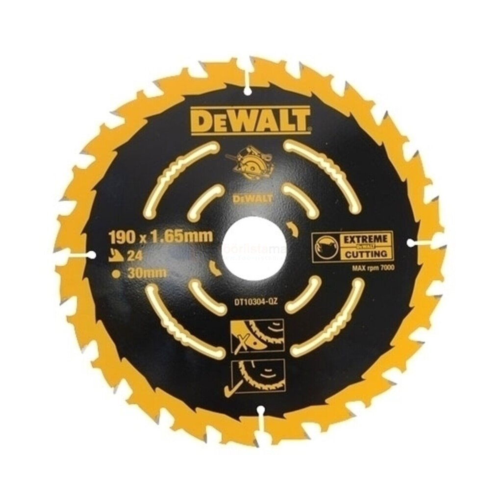 Saeketas DeWalt Extreme 190 x 30 mm Z24 hind ja info | Elektrilised saed, ketassaed ja tarvikud | hansapost.ee