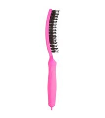 Щетка для волос Olivia Garden Fingerbrush Combo Medium Pink, 1 шт. цена и информация | Расчески, щетки для волос, ножницы | hansapost.ee