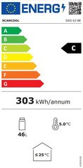 Scandomestic DKS63BE hind ja info | Külmkapid-külmikud | hansapost.ee