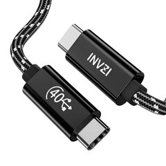 INVZI Кабель USB-C / USB4.0 Gen3 240 Вт 40 Гбит/с, 1 м (черный) цена и информация | Кабели для телефонов | hansapost.ee