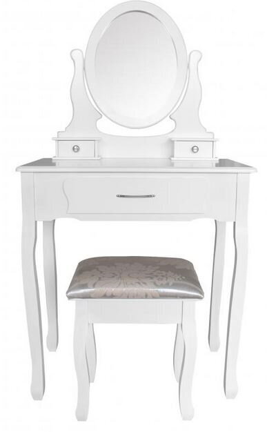 Tualettlaud tooliga Sophia, valge hind ja info | Meigilauad | hansapost.ee