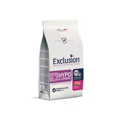 Exclusion Hypoallergenic hüpoallergeenne toit keskmist ja suurt tõugu koertele koos sealiha ja hernestega M/L, 12 kg price and information | Dry dog food and crisps | hansapost.ee