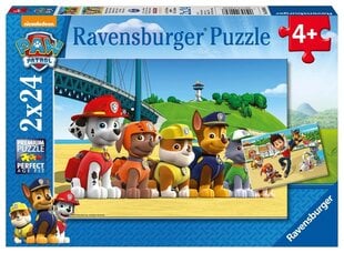 Pusle Ravensburger Paw Patrol 2 x 24 tk hind ja info | Pusled lastele ja täiskasvanutele | hansapost.ee