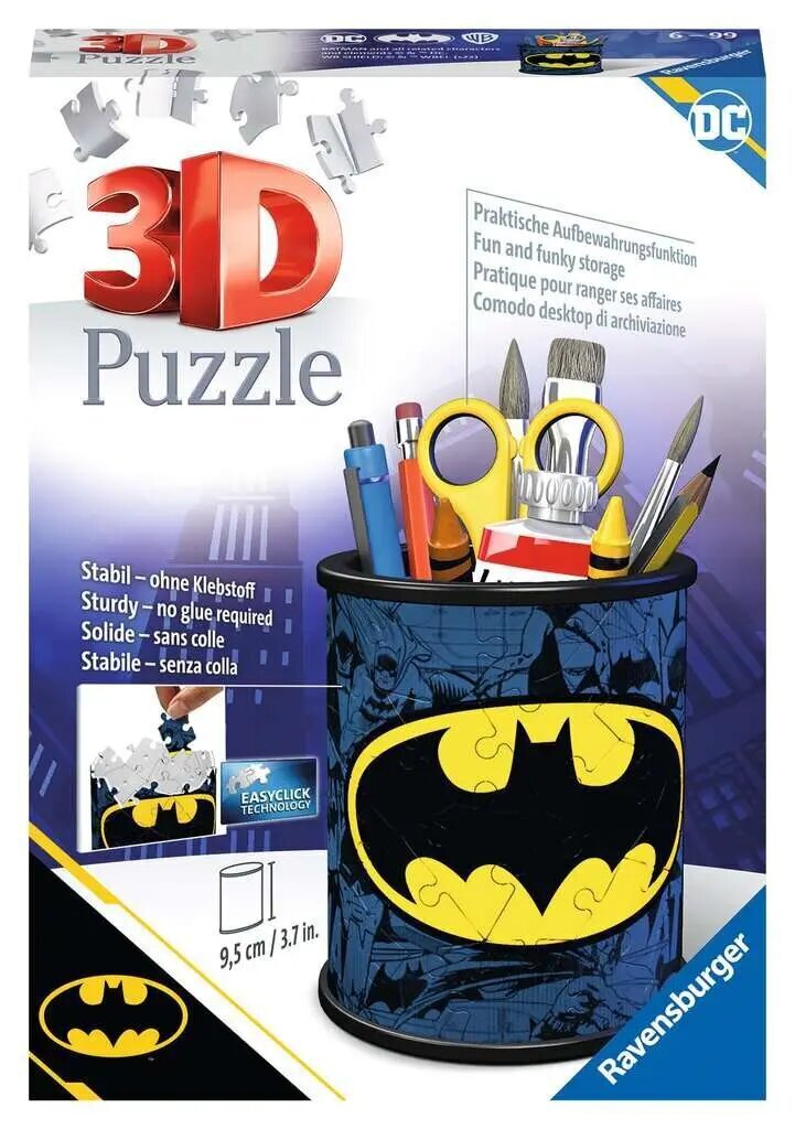 3D pusle/pliiats Ravensburger Batman, 54 tk цена и информация | Pusled lastele ja täiskasvanutele | hansapost.ee