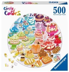 Круг головоломки Ravensburger of Col. Desserts/Patr.500p 17171 цена и информация | Пазлы | hansapost.ee