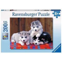 Pusle koertega Ravensburger Cute Huskies, 200 tk hind ja info | Pusled lastele ja täiskasvanutele | hansapost.ee