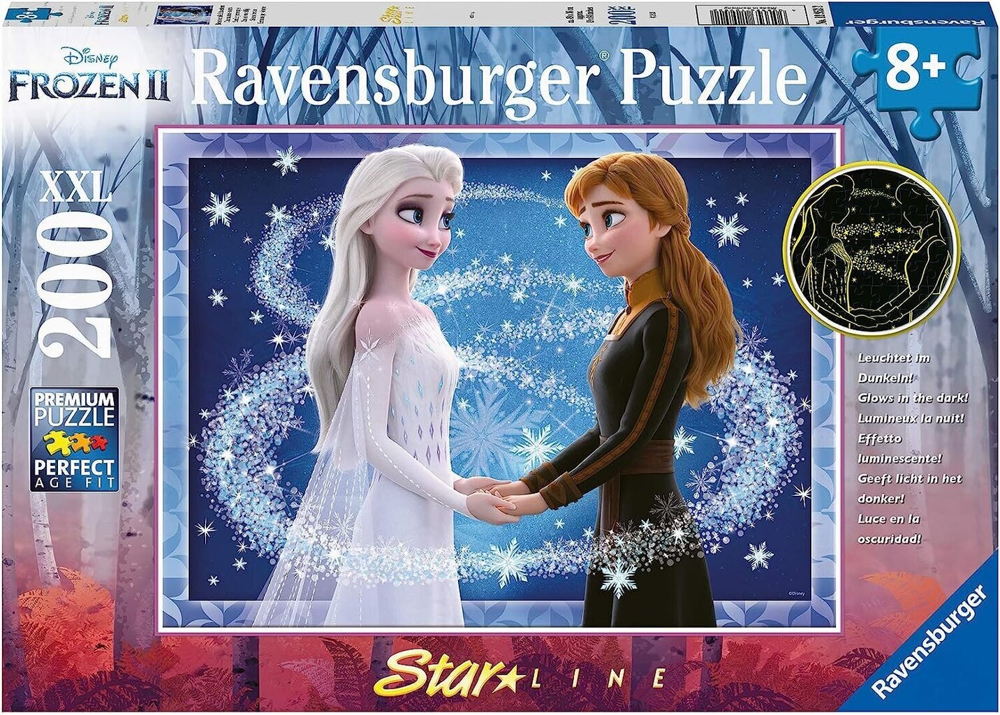 Pusle Ravensburger Frozen Sisters forever, 200 tk цена и информация | Pusled lastele ja täiskasvanutele | hansapost.ee