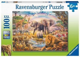 Pusle Ravensburger Wildlife, 13284, 100 tk hind ja info | Pusled lastele ja täiskasvanutele | hansapost.ee