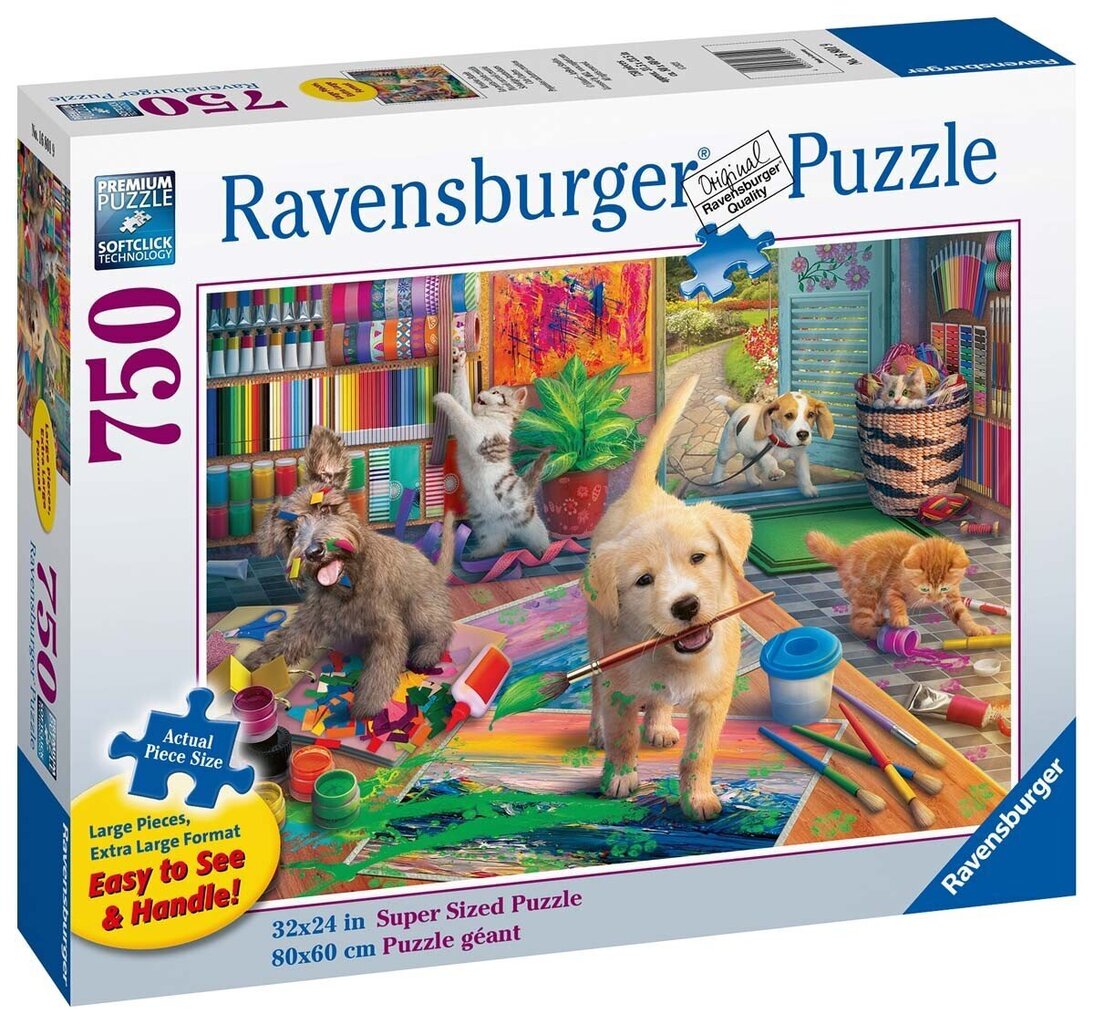 Pusle Ravensburger loomadega, 16801, 750 tk цена и информация | Pusled lastele ja täiskasvanutele | hansapost.ee