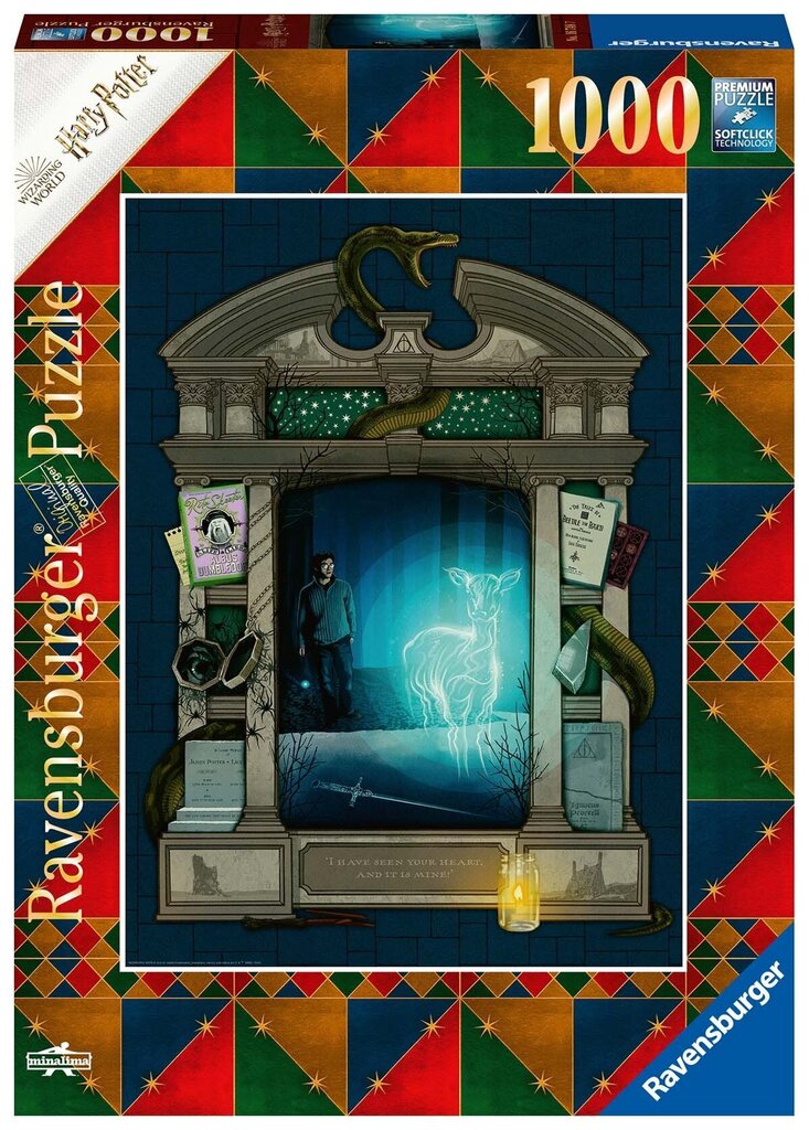 Pusle Harry Potter Ravensburger 16748, 1000 tk hind ja info | Pusled lastele ja täiskasvanutele | hansapost.ee