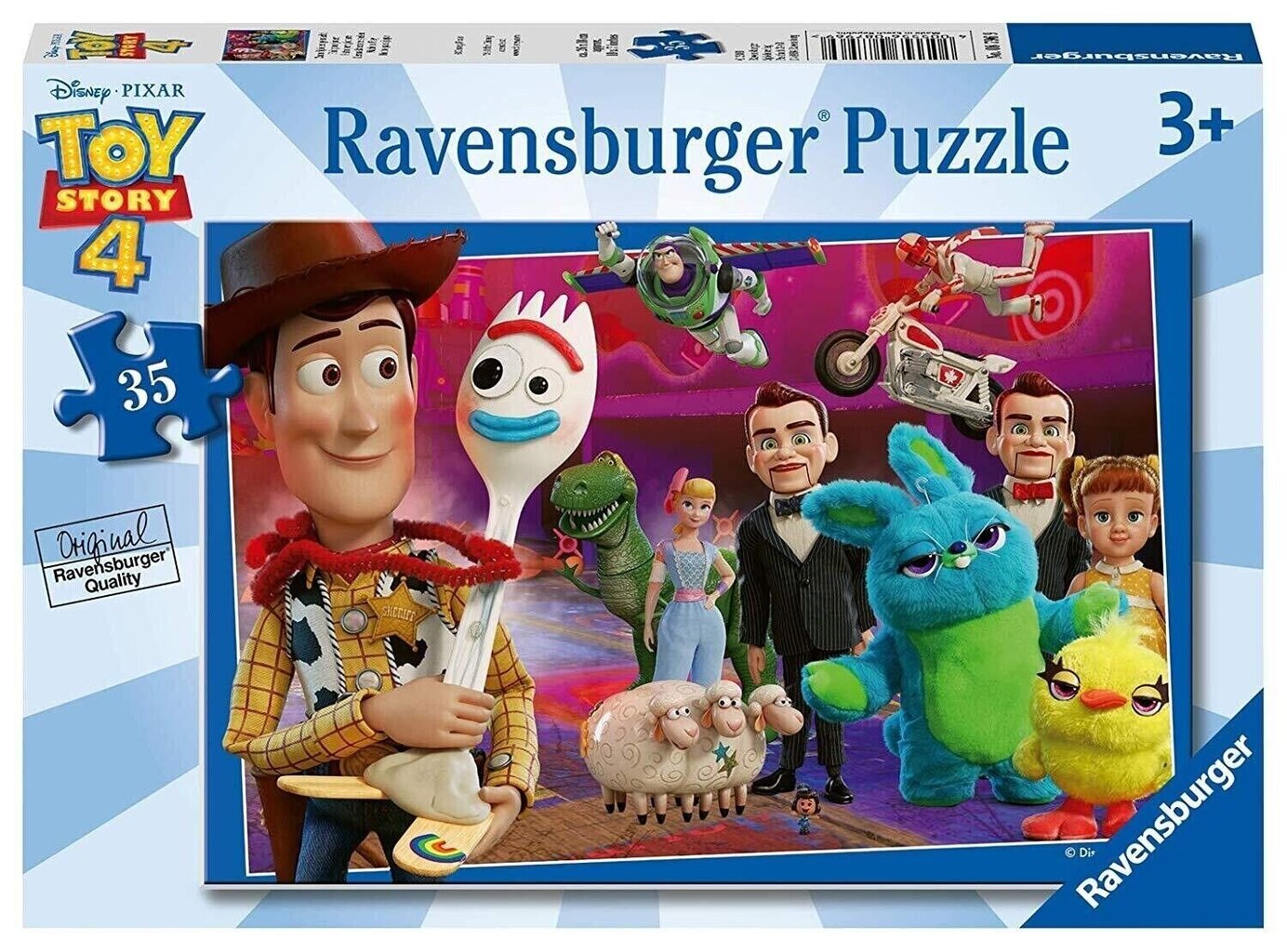 Pusle Ravensburger Disney Toy Story 4, 35 tk цена и информация | Pusled lastele ja täiskasvanutele | hansapost.ee