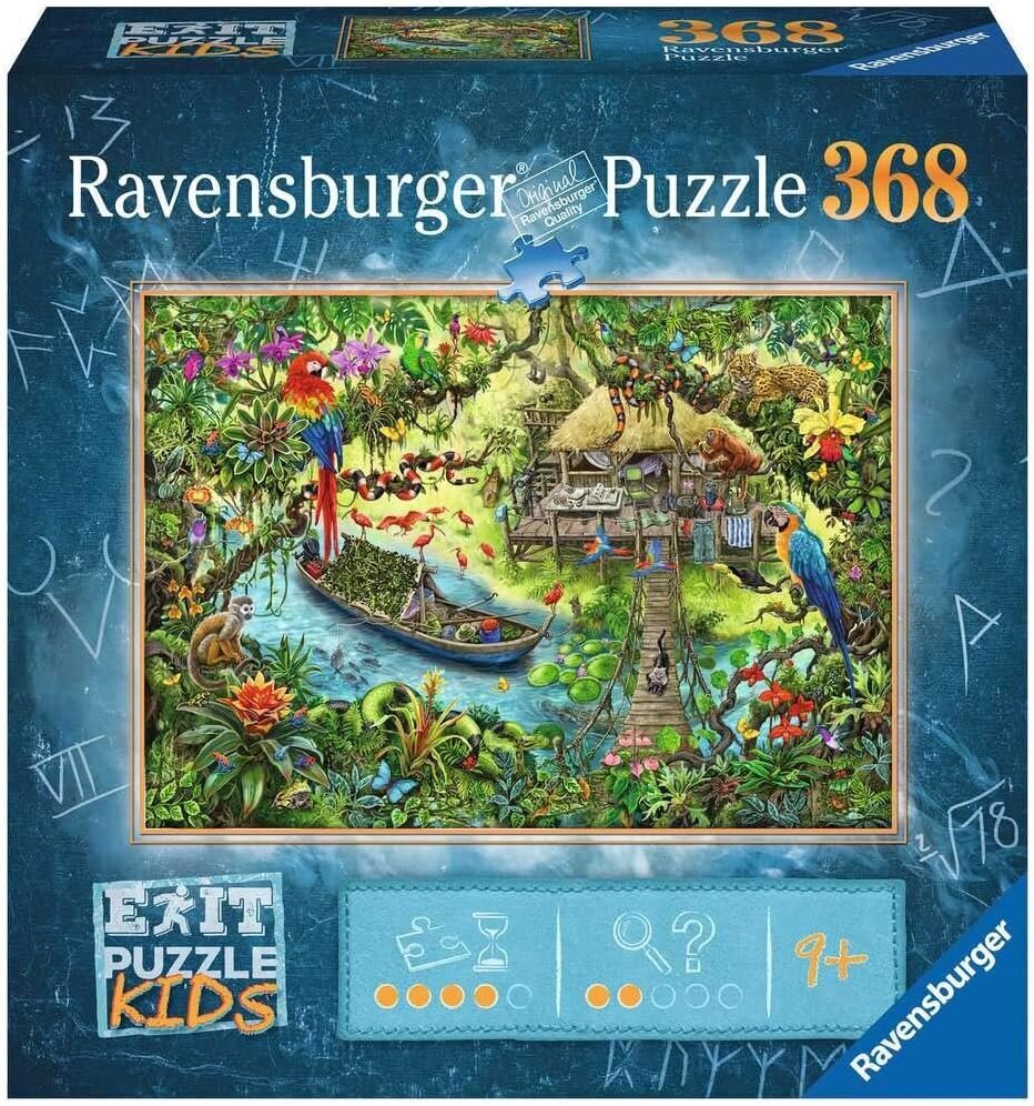 Pusle Ravensburger džungel 12924, 368 tk hind ja info | Pusled lastele ja täiskasvanutele | hansapost.ee