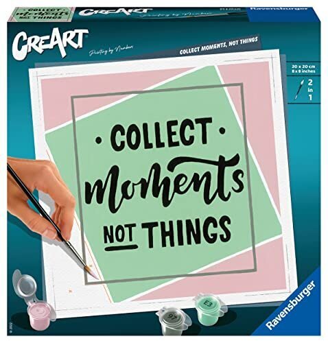 Maali numbrite järgi Ravensburger Collect Moments, 20 x 20 cm цена и информация | Maalimiskomplektid numbrite järgi | hansapost.ee