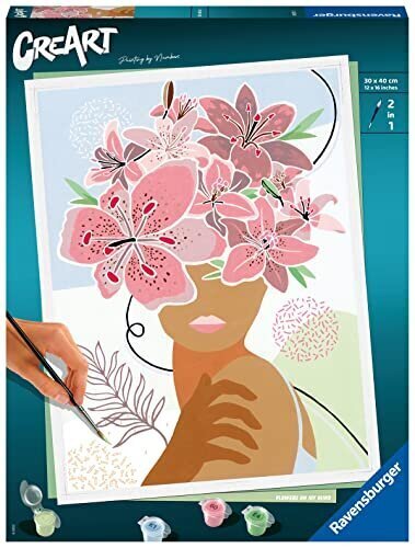 Maali numbrite järgi Ravensburger Flowers on my Mind, 30 x 40 cm цена и информация | Maalimiskomplektid numbrite järgi | hansapost.ee