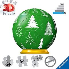 Puslekuuli jõulupuu Ravensburger Green, 54 tk hind ja info | Mänguasjad poistele | hansapost.ee