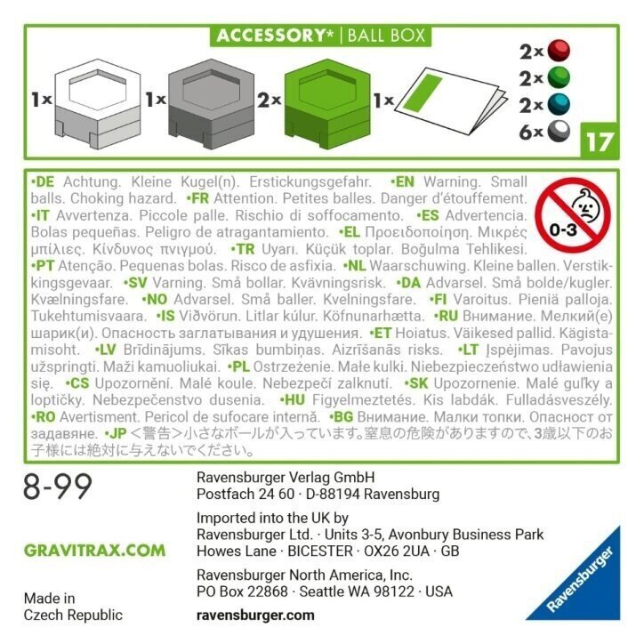 Mäng kuulirada GraviTrax Ravensburger hind ja info | Mänguasjad poistele | hansapost.ee