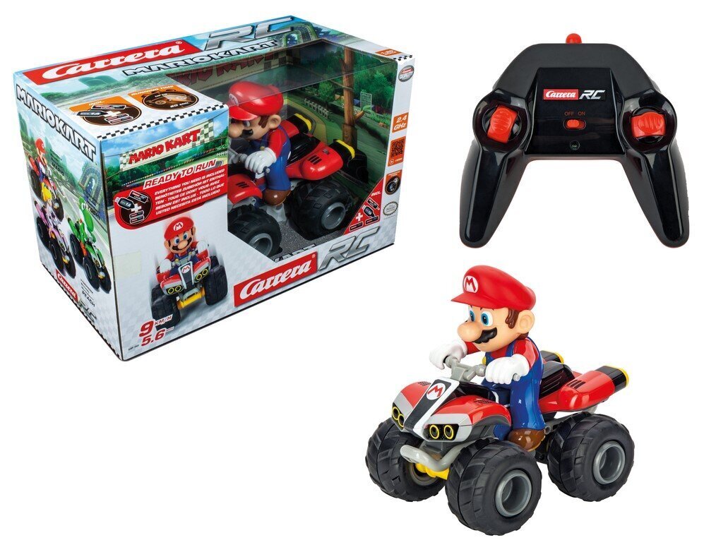 Carrera puldiauto RC Mario Kart Quad 2,4GHz hind ja info | Mänguasjad poistele | hansapost.ee