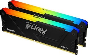 Kingston Fury Beast RGB (KF436C17BB2AK2/16) цена и информация | Объём памяти | hansapost.ee