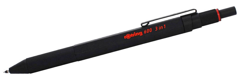 Pastakas Multipen Rotring 600, 3in1, Must цена и информация | Kirjutusvahendid | hansapost.ee