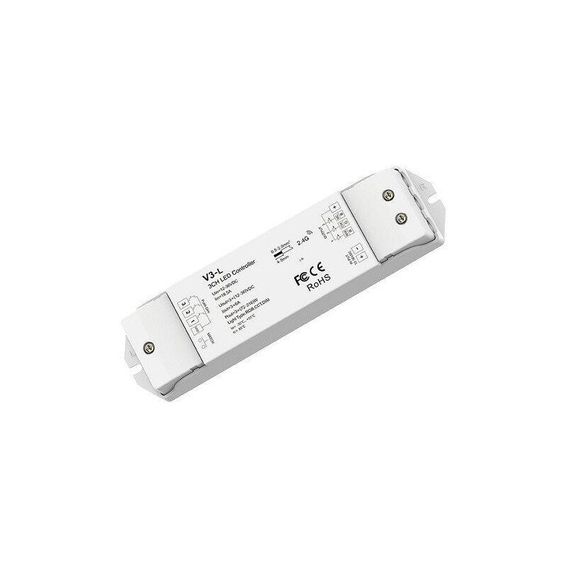 V3-L DC RGB kontroller, 12-48V, 3x 6A, Push Dimm hind ja info | Valgusribad ja LED ribad | hansapost.ee