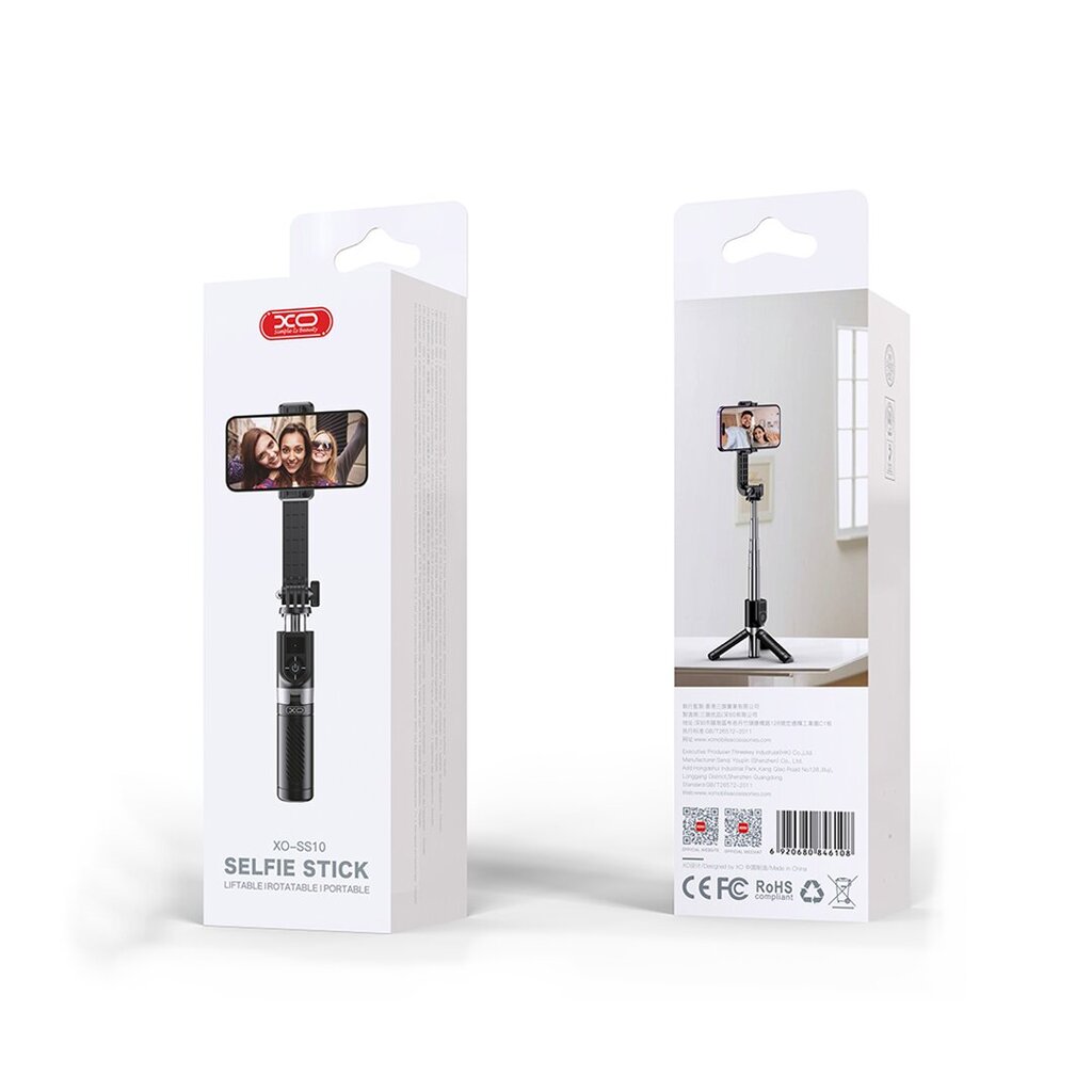 XO Selfie Stick SS10 80cm, must hind ja info | Selfie pulgad | hansapost.ee