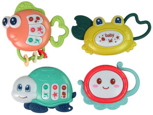 Interaktiivsete kõristite-närimislelude komplekt Lean Toys, 4-osaline hind ja info | Beebide mänguasjad | hansapost.ee