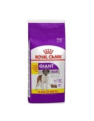 Royal Canin Giant Adult 15 + 3 кг цена и информация | Сухой корм для собак | hansapost.ee
