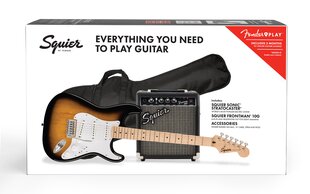 Elektrikitarri komplekt Fender Squier Sonic Strat, Frontman 10G hind ja info | Kitarrid | hansapost.ee