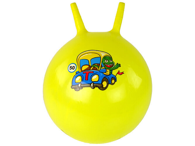 Hüppepall, kollane цена и информация | Ranna- ja õuemänguasjad | hansapost.ee